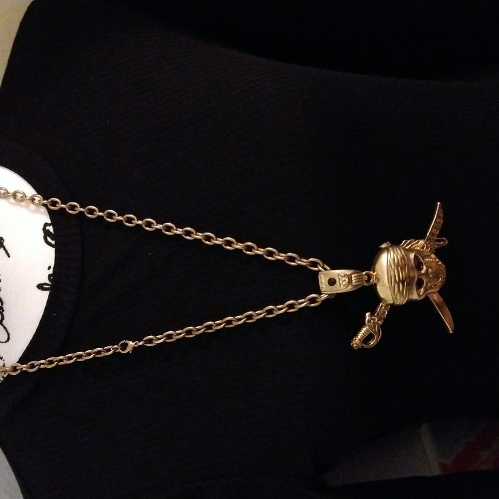 Pirate Goldtone Necklace - Picture 2 of 5